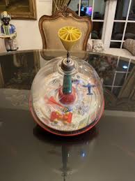 1964-65 NYWF PUSH DOWN SPINNING TOP NEW YORK WORLDS FAIR ...