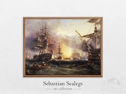 Bombardment of Algiers Print: Tall Ship Nautical Artwork - Etsy