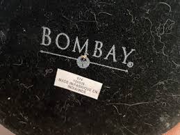 Vintage 18" Bombay Red Prism Brass Candle Holder Vintage ...