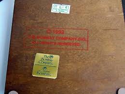 The Bombay Co - Cherry Wood Notepad Box & Desktop Clock ...