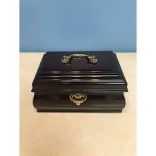 Wooden Jewelry Treasure Box With Brass Handle and Hardware ...