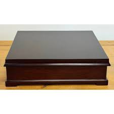 Vintage Bombay Company Wood and Velvet Lined Tea Chest ...