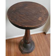 19th Century Georgian Walnut Patinated Pedestal Plant Stand | Chairish