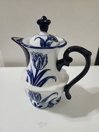 Vintage Bombay Ceramic Blue And White Teapot | eBay