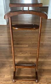 BOMBAY CO. Solid Wood Suit Butler Valet Floor Stand Suit ...