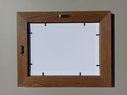 Brown Oak Frame With Canva - Etsy