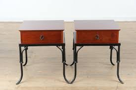 Pair of Bombay Side Tables with Iron Legs – Craze Furniture ...