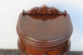 Early 1900s Hand Carved Nightstand Bedside Side End Table 5821a | Chairish