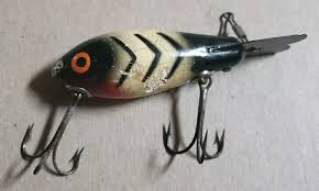 Vintage Bomber Original Wood Lure Nice Early Rare Color ...