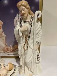 Bon Ton Vintage Jade Porcelain Nativity 3 piece set - Mary ...