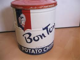 Vintage Große Blechdose Bon Ton Potato Chips, XXL, 3 LB ...