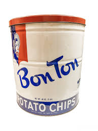 Vintage Bon Ton Potato Chips 3LB Display Size Tin - Etsy