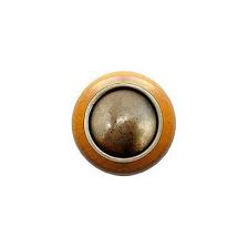 1-1/2" Dia. Plain Dome / Maple Knob - Antique Brass NOTT-NHW ...