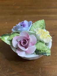 Royal Adderley England Floral Bone China Mini 2” Porcelain ...