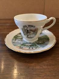 Sea World Tea Cup Saucer Set Souvenir Mini Collectible | eBay