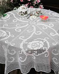 Vintage Chart Crochet Pattern |six-part Crochet Filet Floral Tablecloth| 64" in Diameter | Chart Crochet Pattern # S20* - Etsy