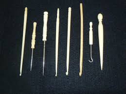 Antique Bone Crochet Hook-sewing Awl Lace Making Hook ...