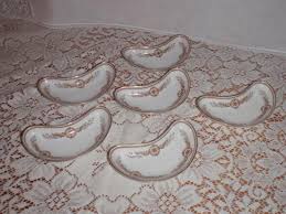 Haviland Limoges CH Field Porcelain China Kidney Bone Dishes Set of 6 | #1880914304