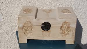 Antique/vintage Oriental Carved Jewelry Box 1900,large ...