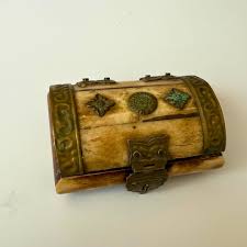 Antique Ottoman Wooden Trinket Box: Handcrafted Balkan Folk Art Jewelry Chest - Etsy UK