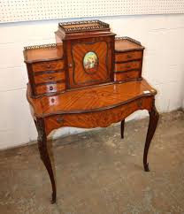 Sold at Auction: Antique French inlaid ladies desk with ...