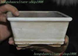 7.2"Chinese Yixing Zisha pottery painted landscape text ...