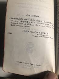 The Book Of Common Prayer Nelson 1944 John Wallace Suter USA ...