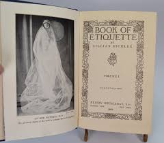 1923 Book of Etiquette Lillian Eichler Vol 1 Excellent Condition Doubleday | eBay