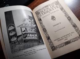 1922 Book of Etiquette by Lillian Eichler Vol II - Illustrated - HC | eBay