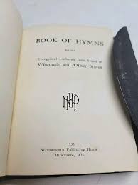 1938 The Book of Hymns for the Evangelical Lutheran Synod Wisconsin Leather | eBay