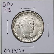 1946 50C Booker T. Washington Commem Half Dollar Choice UNC+ Condition #07603 | eBay