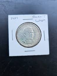 1951 Booker T Washington Silver Commemorative Half Dollar ...