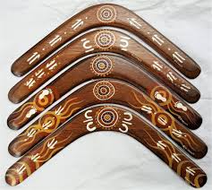 Handmade Aboriginal Boomerang in a Tracks Design - Etsy