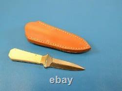 Vintage Khyber Model 2751 Stainless Steel Dagger Boot Knife + Sheath Ka-bar