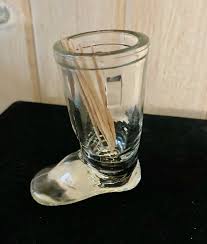 Vintage Clear Glass Boot Toothpick Holder, Shot Glass - Etsy Australia