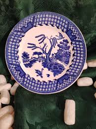 Vintage Antique Rare Blue Willow Japanese Bread & Butter ...