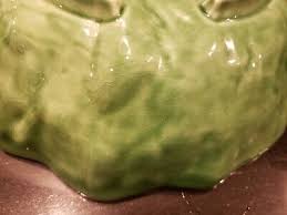 Vintage Bordallo Pinheiro Cabbage Green 12 1/2" Large Salad ...