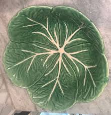 Majolica Green Bordallo Pinheiro Cabbage Lettuce Ware Bowl ...