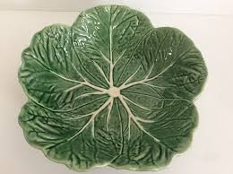 Contemporary Bordallo Pinheiro Salad Serving Bowl | Chairish