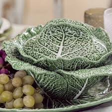 Bordallo Pinheiro Cabbage Green Oval Platter, 17" | Sur La Table