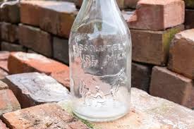 Thatcher's Dairy Milk Bottle Vintage Glass Milk Bottle with ...