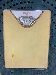 Vintage Retro Borg Bathroom Scale Cream & Chrome Magnification Window - furniture - by owner - sale - craigslist