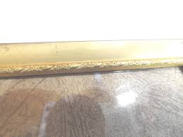 Vintage Gold Metal Picture Frame Hang Vertical Only or Easel ...