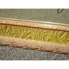 Antique French Louis XVI Green & Gold Wall Mantle Mirror W ...