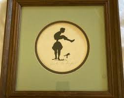 Beautiful Silhouette of “leap Frog” Framed and Signed - Etsy