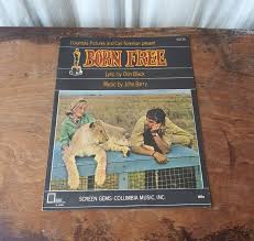 Vintage Sheet Music Born Free 1966 Screen Gems Columbia ...