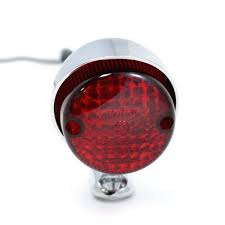 Tail Light - 2 1/4 inch - Round - Hot Rod - Chrome | Vintage ...