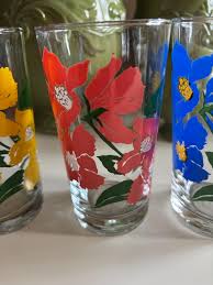 1950's Boscul Glass Vintage Tea Bag Glasses - Set of 4 -RARE ...