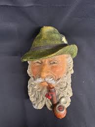 Vintage Bossons England Tyrolean Wall Hanging Chalkware Head ...