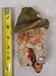 Vintage Bossons Pipe Hat Beard Man English Handpainted ...